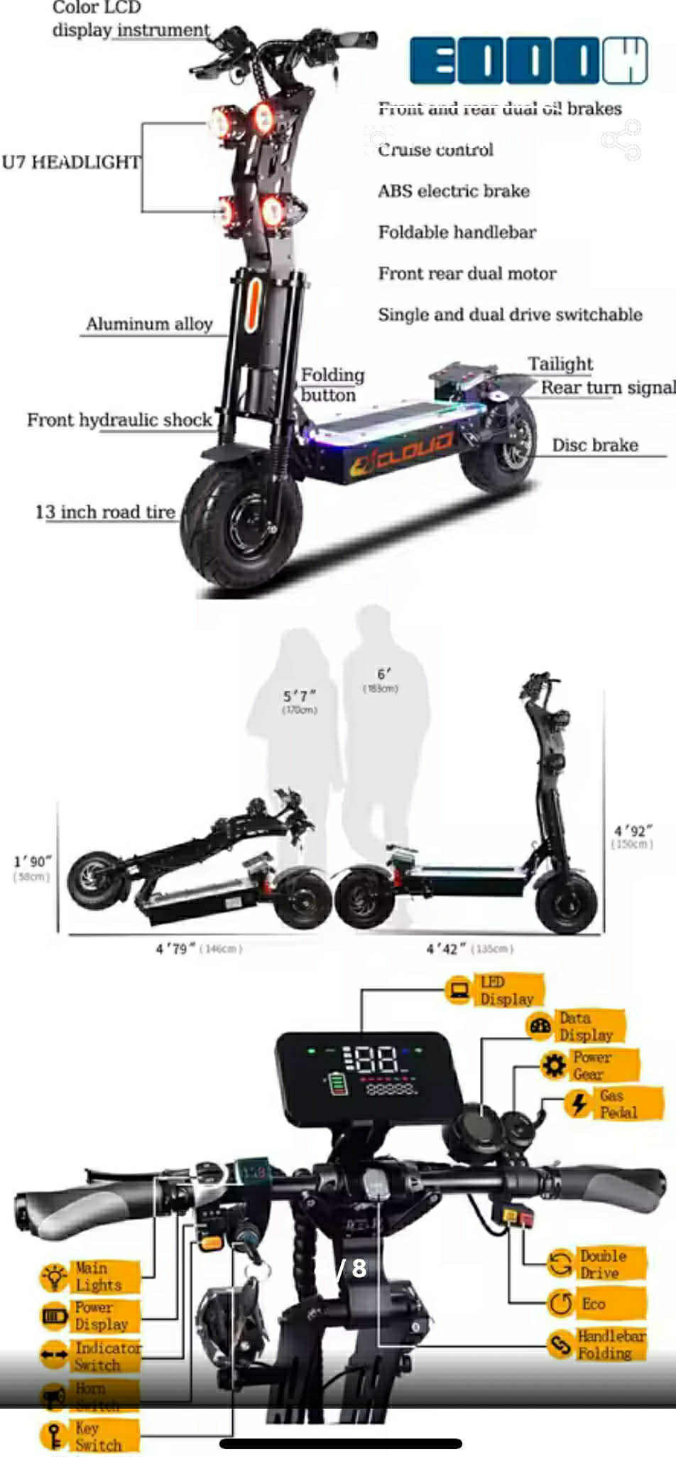 K-Cloud X14 Elektromos Roller