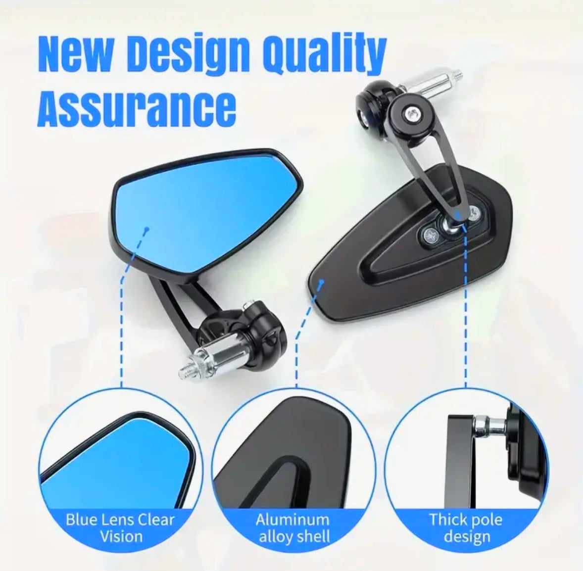 Állítható visszapillantó tükör rollerhez – maximális rálátás, minimális holttér