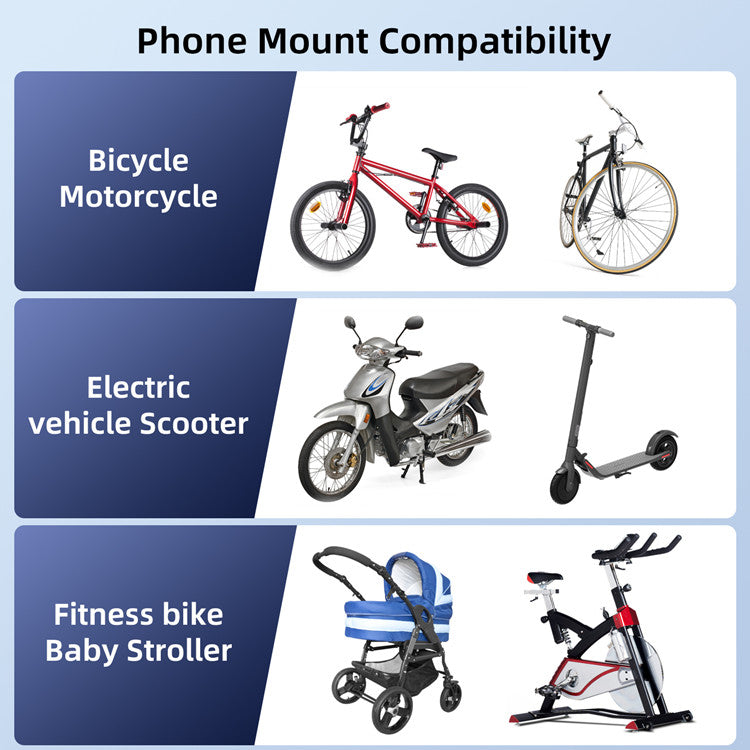 360 fokos elforgatási szöggel állítható motorkerékpár kerékpár telefontartó konzol