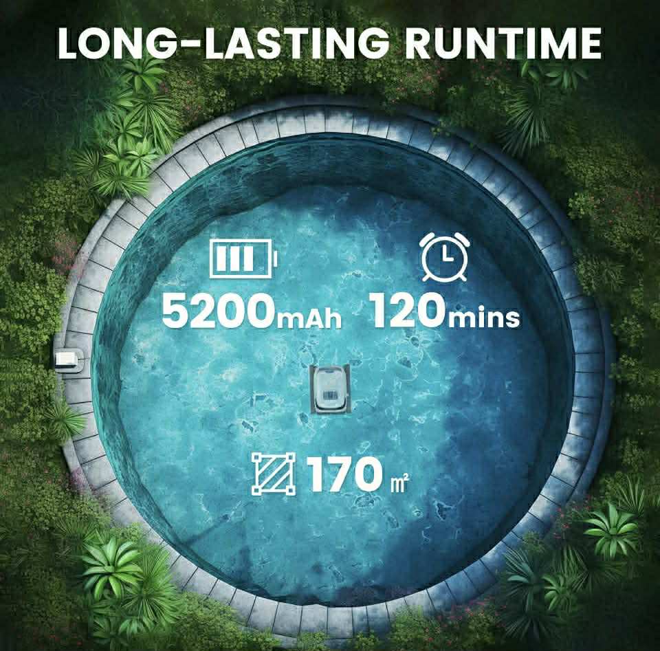 Medence tisztó robot